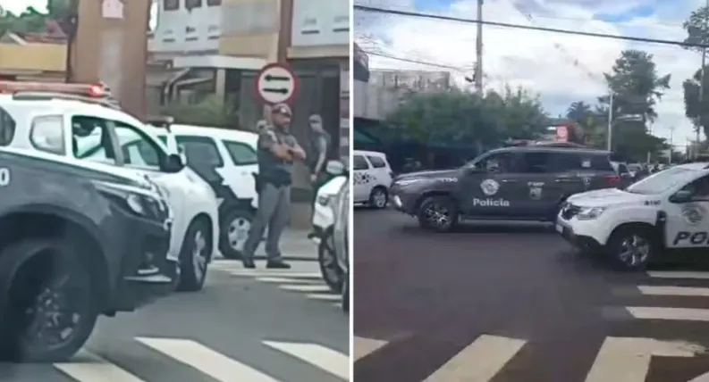 Trote sobre falso assalto com reféns em academia mobiliza helicóptero Águia e viaturas da polícia