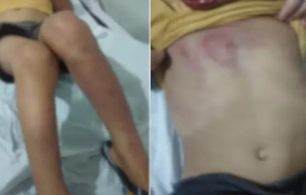 Homem é preso suspeito de agredir filhos de 1 e 4 anos e ameaçar a esposa com faca