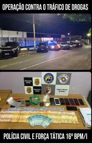 Policia Civil prende investigado por tráfico de drogas e apreende entorpecentes e veículos em Santa Fé do Sul