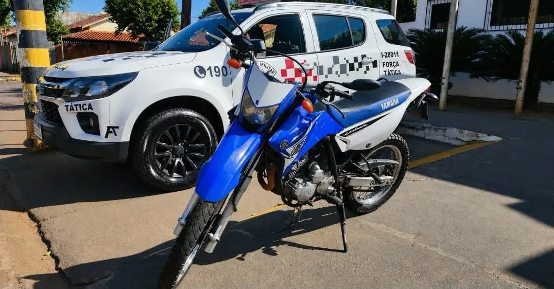 Força Tática localiza em Castilho/SP motocicleta roubada em Três Lagoas/MS